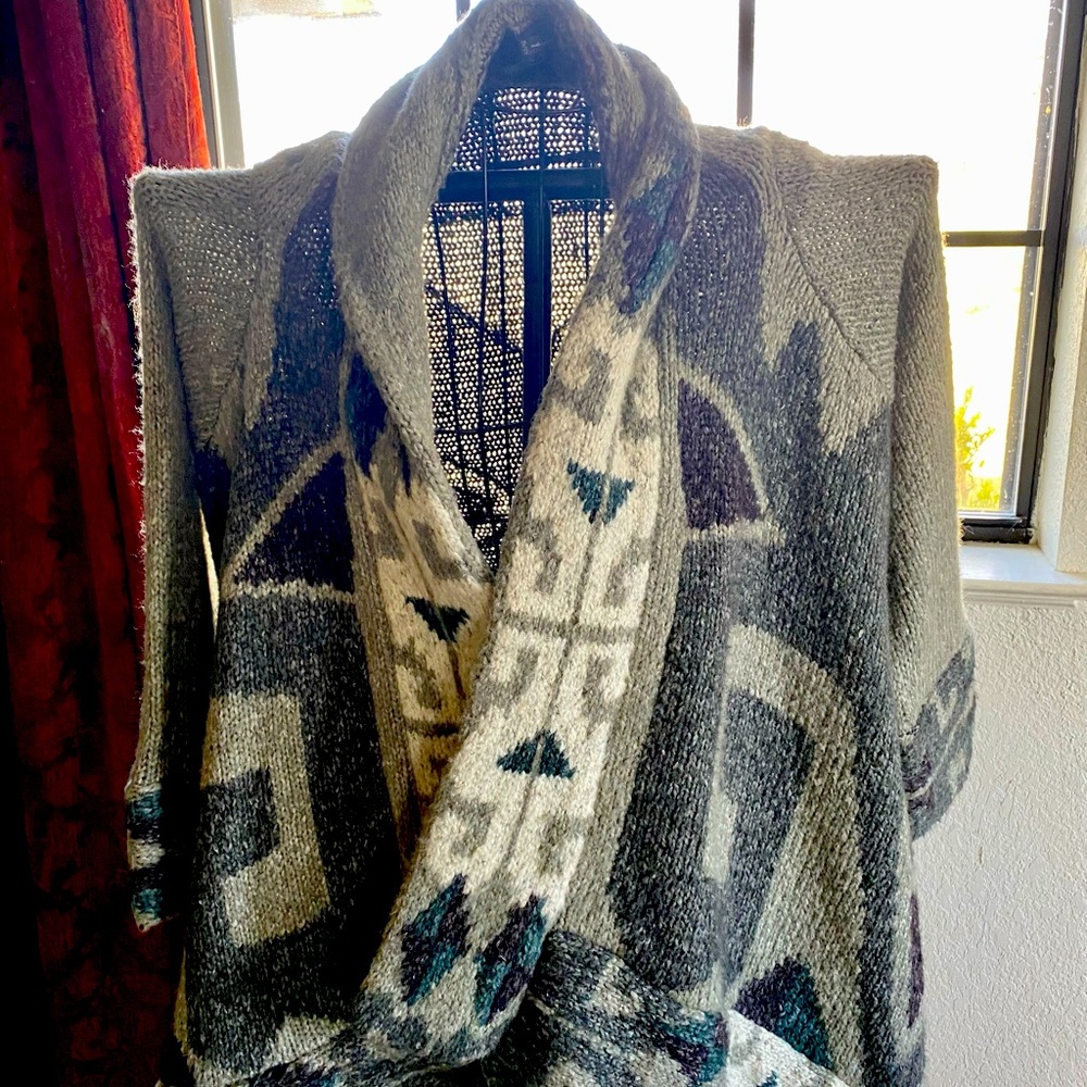 Open front sweater